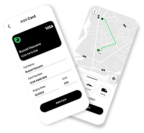 Taxi App Screens